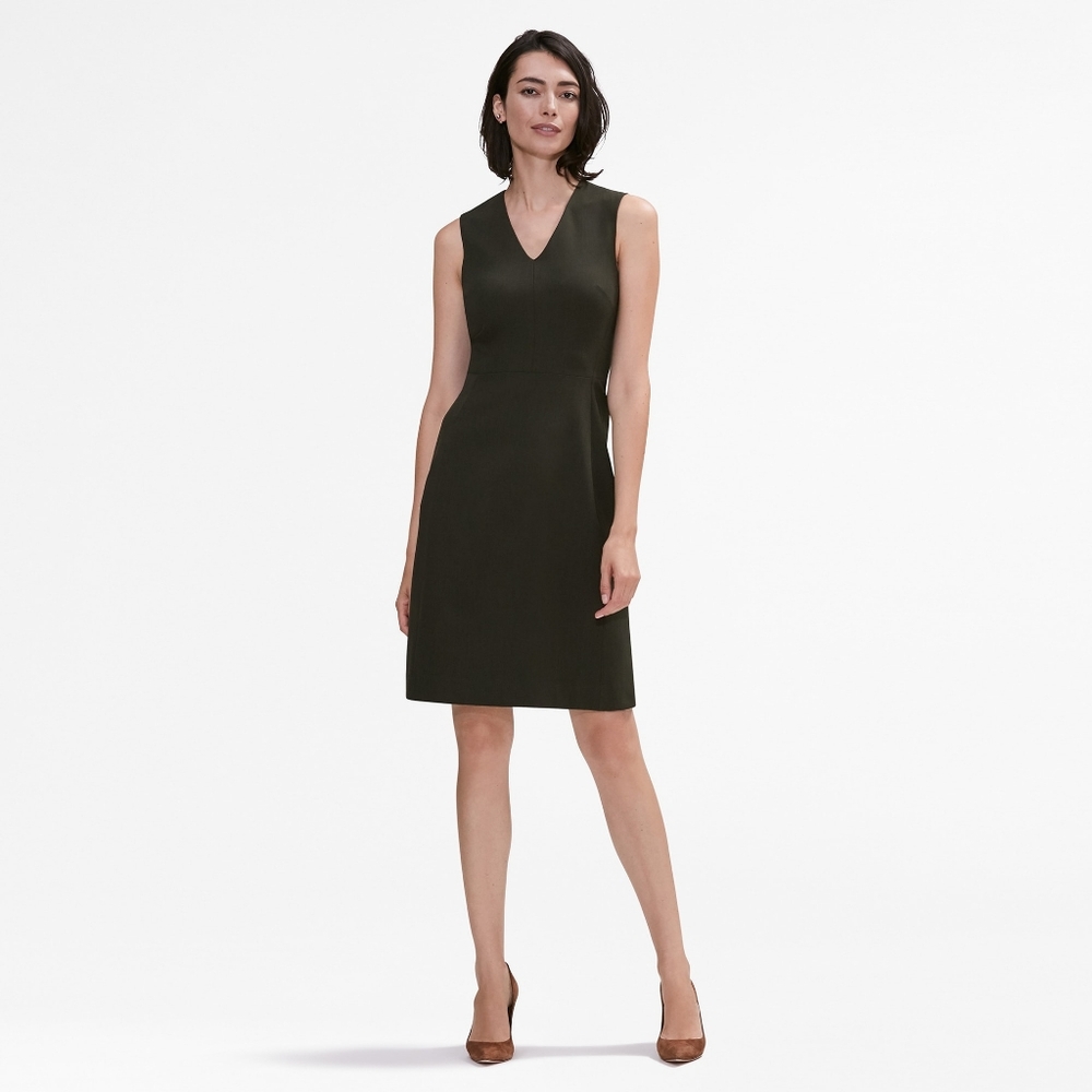 M.M. Lafleur Black Jacquard Sheath Dress